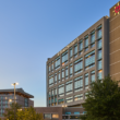 Exterior view of El Paso Children's Hospital at University Medical Center of El Paso at dusk.